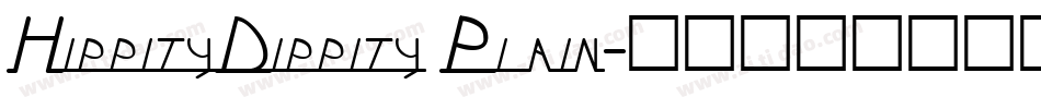 HippityDippity Plain字体转换